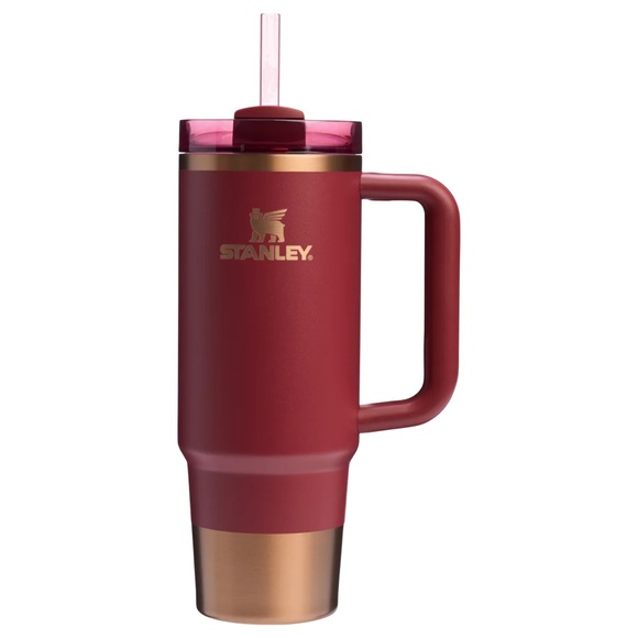 🎉LAST CHANCE🎉Stanley Quencher H20 Flowstate Tumbler 30oz Glided Pomegranate - Picture 1 of 15